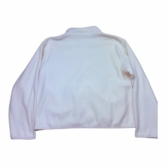 Women's Cream Zip-Up Fleece - Picture 4 of 7